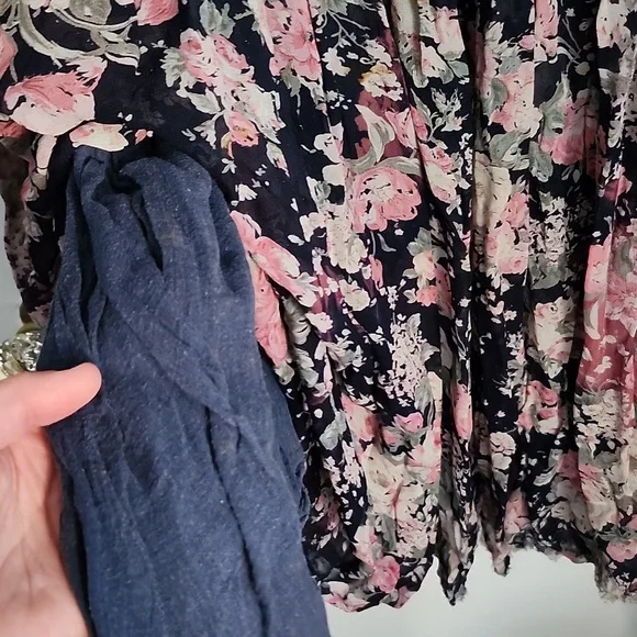 Papillon floral crinkle dress vintage from the 90s - Picture 6 of 14